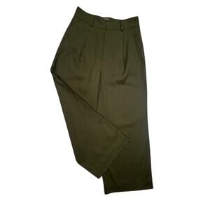 Everlane Olive Wide-Leg Crop Pants Women’s Size 2S Tencel Organic Cotton